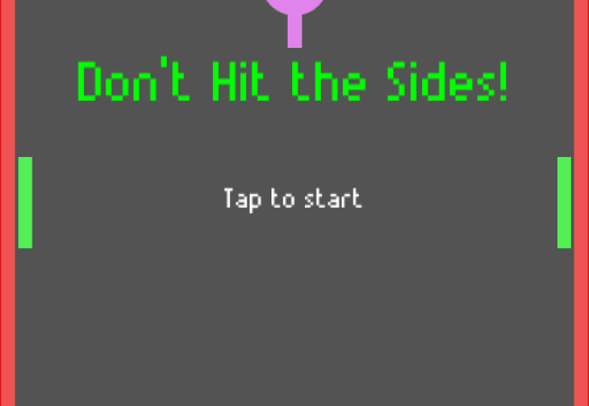 Don't Hit The Sides main menu