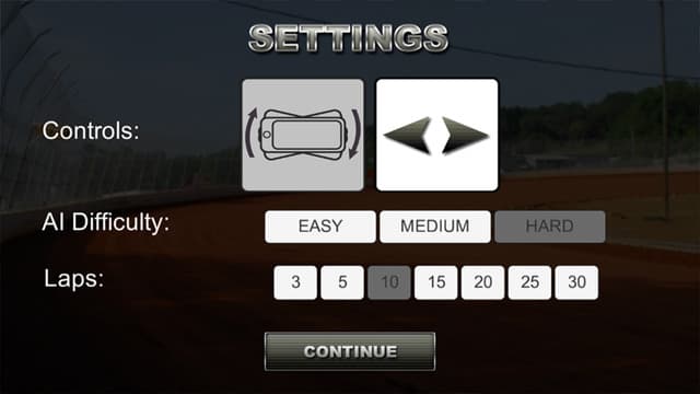 Sprint car racing gameplay screen 2